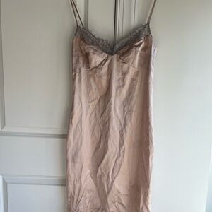 Diane Von Furstenberg Cream Lace Chemise